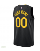 Unisex Golden State Warriors Jordan Brand Black 2024/25 Custom Swingman Jersey - Statement Edition