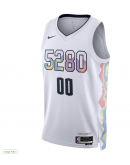 Unisex Denver Nuggets Nike White 2024/25 Custom Swingman Jersey - City Edition