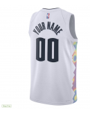 Unisex Denver Nuggets Nike White 2024/25 Custom Swingman Jersey - City Edition