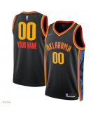 Unisex Oklahoma City Thunder Nike Black 2024/25 Custom Swingman Jersey - City Edition