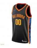 Unisex Oklahoma City Thunder Nike Black 2024/25 Custom Swingman Jersey - City Edition