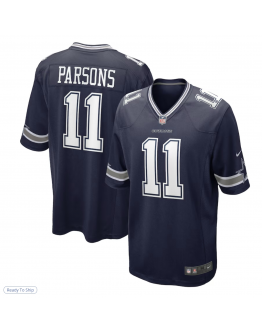 Men's Dallas Cowboys Micah Parsons Nike Navy Game Jersey