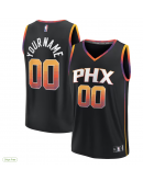 Men's Phoenix Suns Fanatics Black Fast Break Custom Replica Jersey - Statement Edition