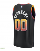 Men's Phoenix Suns Fanatics Black Fast Break Custom Replica Jersey - Statement Edition