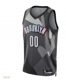 Unisex Brooklyn Nets Nike Gray 2024/25 Custom Swingman Jersey - City Edition