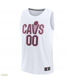 Men's Cleveland Cavaliers Fanatics White Fast Break Custom Replica Jersey - Association Edition