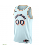 Unisex San Antonio Spurs Nike Light Blue 2024/25 Custom Swingman Jersey - City Edition