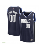 Men's Dallas Mavericks Fanatics Navy Custom Fast Break Jersey - Statement Edition