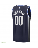 Men's Dallas Mavericks Fanatics Navy Custom Fast Break Jersey - Statement Edition