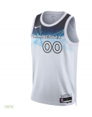 Unisex Minnesota Timberwolves Nike White 2024/25 Custom Swingman Jersey - City Edition