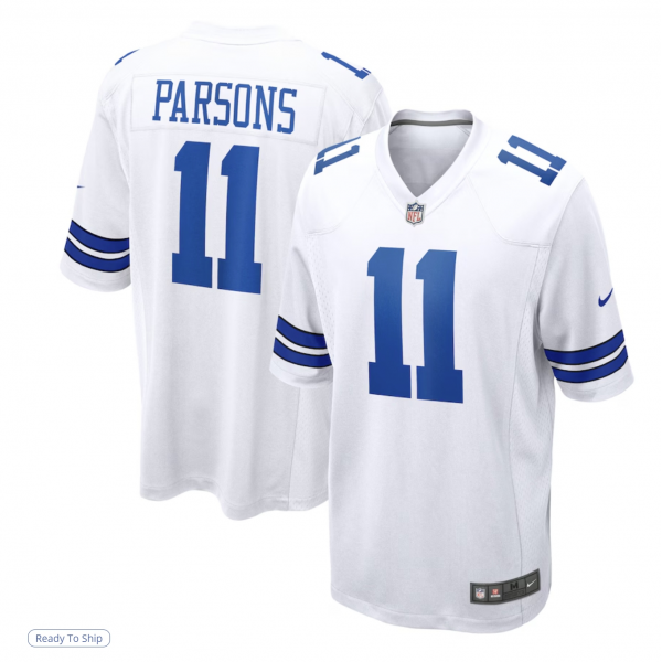 Men's Dallas Cowboys Micah Parsons Nike White Game Jersey