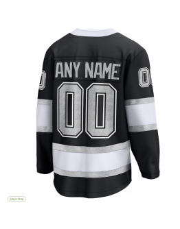 Men's Los Angeles Kings Fanatics Black Home Breakaway Custom Jersey