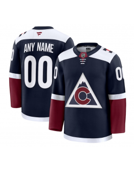 Men's Colorado Avalanche Fanatics Navy Alternate Premium Custom Jersey