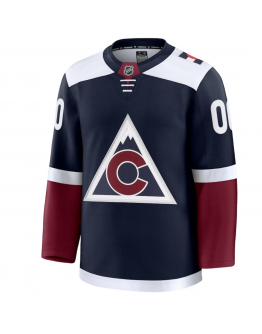 Men's Colorado Avalanche Fanatics Navy Alternate Premium Custom Jersey