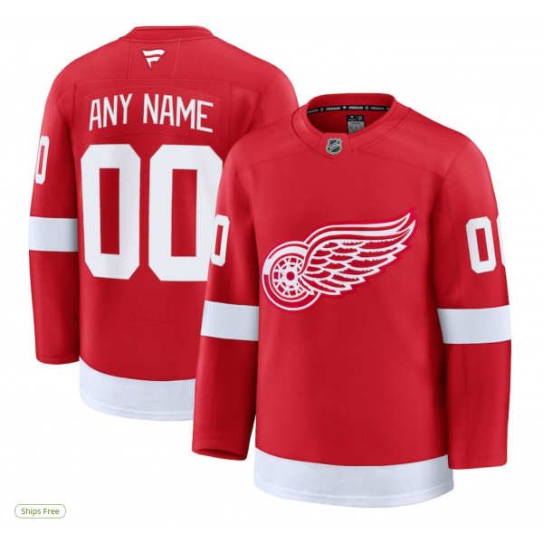 Men's Detroit Red Wings Fanatics Red Home Breakaway Custom Jersey