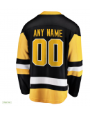 Men's Pittsburgh Penguins Fanatics White Away Breakaway Custom Jersey