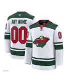 Men's Minnesota Wild Fanatics White Away Premium Custom Jersey