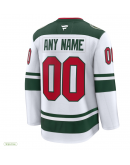 Men's Minnesota Wild Fanatics White Away Premium Custom Jersey