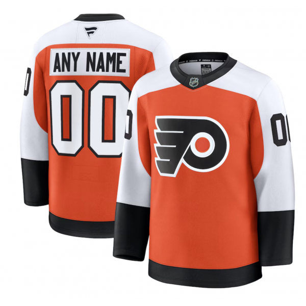 Men's Philadelphia Flyers Fanatics White Away Premium Custom Jersey