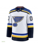 Men's St. Louis Blues Fanatics White Away Premium Custom Jersey