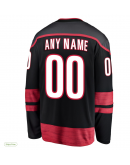 Men's Carolina Hurricanes Fanatics Black Home Breakaway Custom Jersey