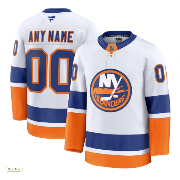 Men's New York Islanders Fanatics Royal Home Premium Custom Jersey