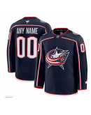 Men's Columbus Blue Jackets Fanatics White Away Premium Custom Jersey