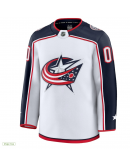 Men's Columbus Blue Jackets Fanatics White Away Premium Custom Jersey