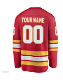 Men's Calgary Flames Fanatics Red Home Breakaway Custom Jersey