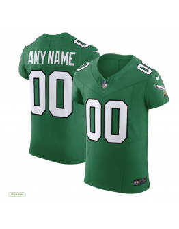 Men's Philadelphia Eagles Nike Black Alternate Vapor F.U.S.E. Elite Custom Jersey