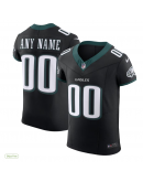 Men's Philadelphia Eagles Nike Black Alternate Vapor F.U.S.E. Elite Custom Jersey