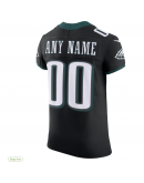 Men's Philadelphia Eagles Nike Black Alternate Vapor F.U.S.E. Elite Custom Jersey