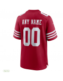 Men's San Francisco 49ers Nike Scarlet Custom Jersey