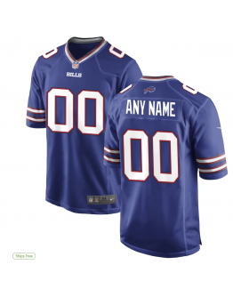 Men's Buffalo Bills Nike White Alternate Custom Game Jersey