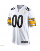 Men's Pittsburgh Steelers Nike White Game Custom Jersey