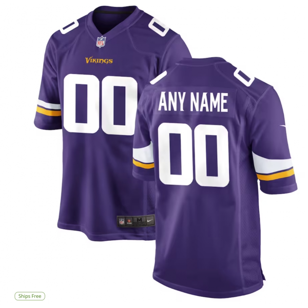 Men's Minnesota Vikings Nike Custom Game Jersey