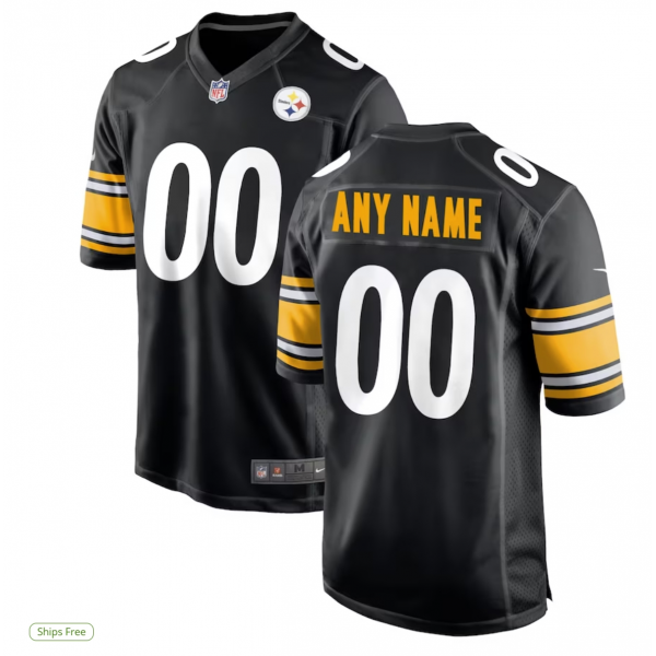 Men's Nike White Pittsburgh Steelers Custom Game Jersey