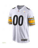 Men's Nike White Pittsburgh Steelers Custom Game Jersey