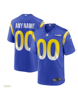 Men's Nike Los Angeles Rams Bone Custom Game Jersey