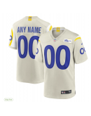 Men's Nike Los Angeles Rams Bone Custom Game Jersey