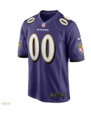 Men's Baltimore Ravens Nike Purple Custom Game Jersey