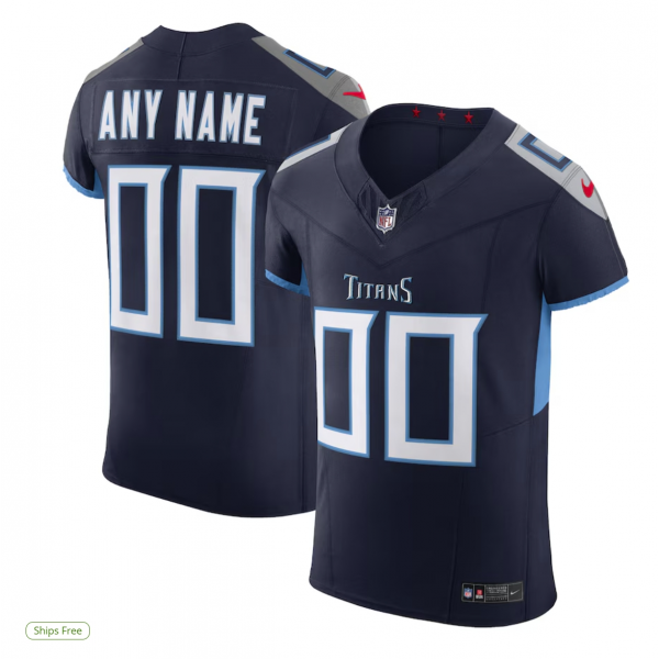 Men's Tennessee Titans Nike Light Vapor F.U.S.E. Elite Custom Jersey