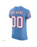 Men's Tennessee Titans Nike Light Vapor F.U.S.E. Elite Custom Jersey