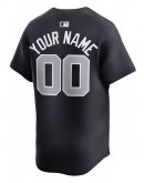 Men's New York Yankees Nike Navy Alternate Limited Custom Jersey