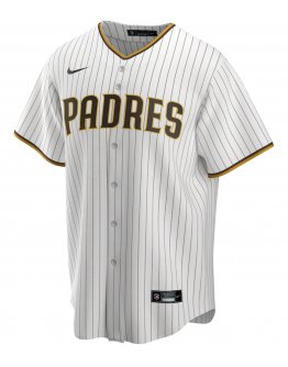 Men's San Diego Padres Nike White Home Replica Custom Jersey