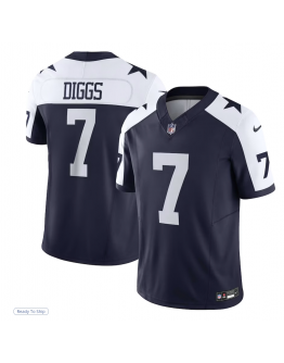 Men's Dallas Cowboys Trevon Diggs Nike Navy Vapor F.U.S.E. Limited Jersey