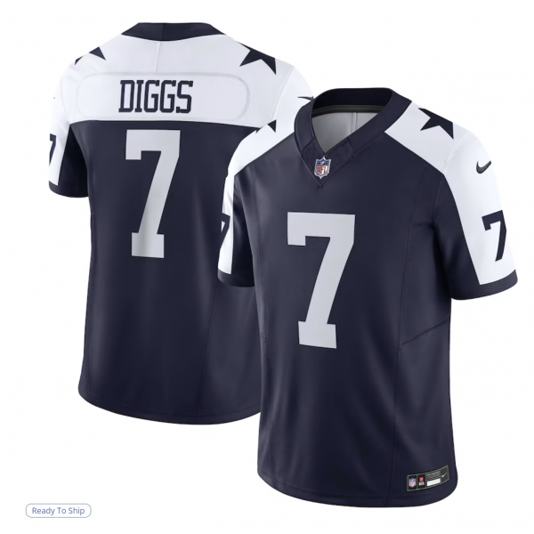 Men's Dallas Cowboys Trevon Diggs Nike Navy Vapor F.U.S.E. Limited Jersey