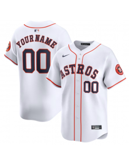 Men's Houston Astros Nike White Home Limited Custom Jersey