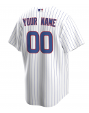 Men's Chicago Cubs Nike White Home Replica Custom Jersey