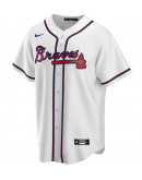 Men's Atlanta Braves Nike White Home Replica Custom Jersey